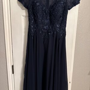 Escape Navy Formal Dress